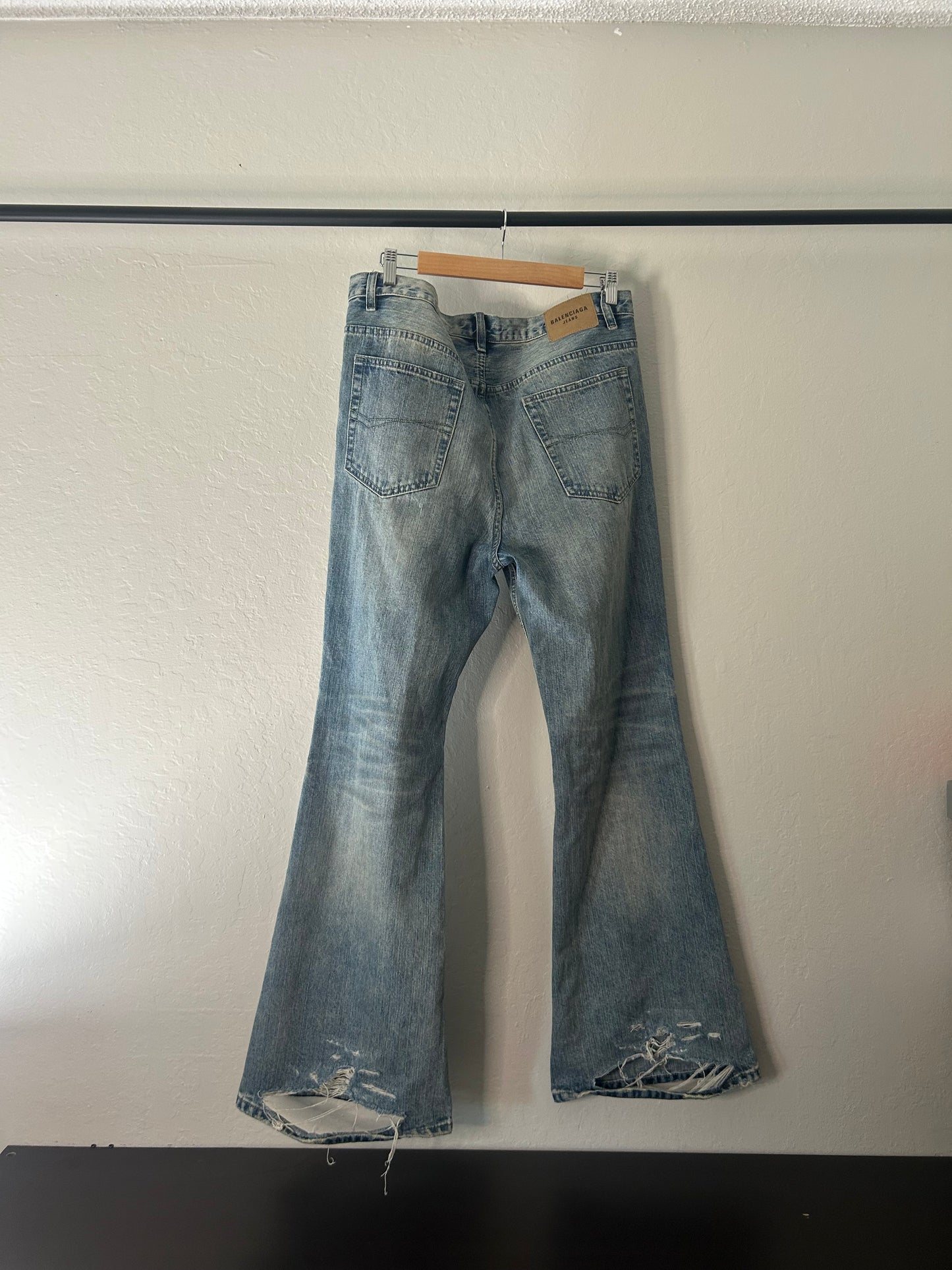 Balenciaga Blue Flared Jeans
