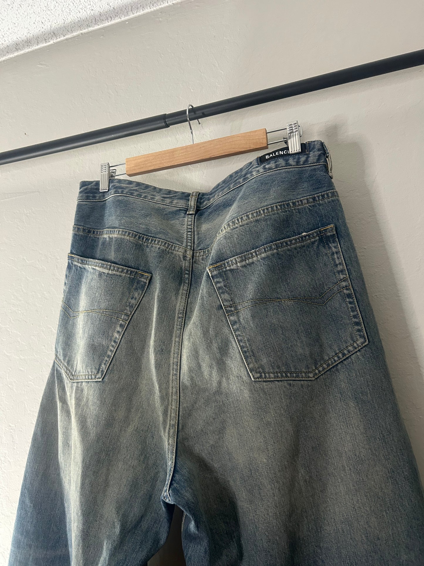 Balenciaga Baggy Drawstring Jeans