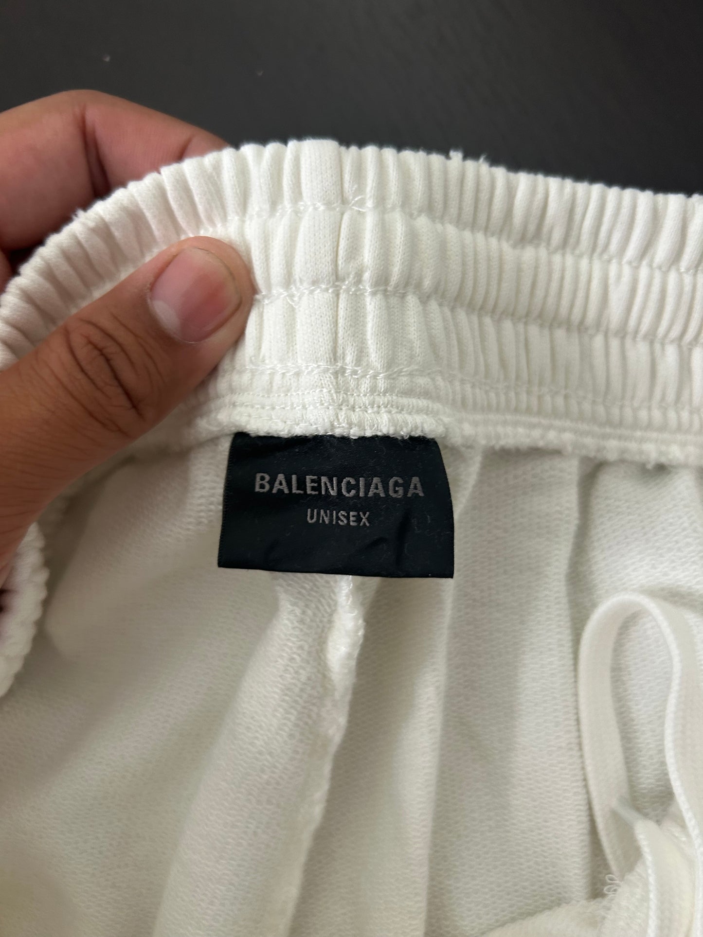 Balenciaga White Top League Logo Sweatpants