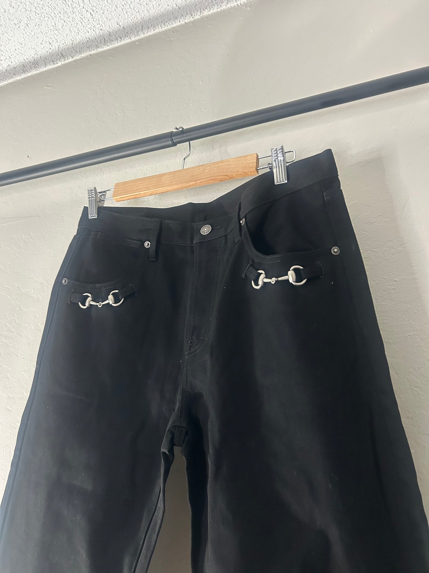 Gucci Demna Black Horsebit Jeans