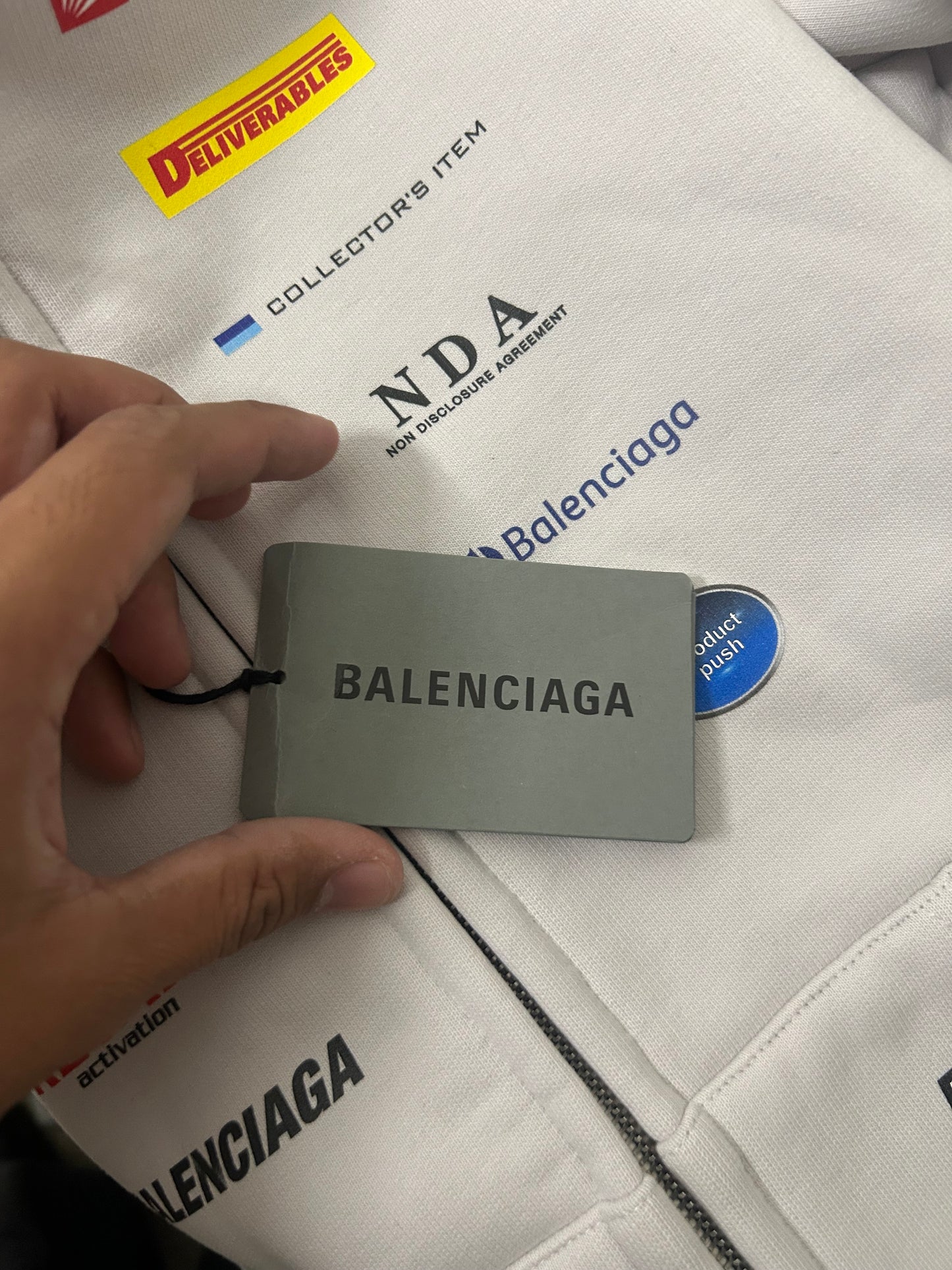 Balenciaga Business Zip Up Hoodie