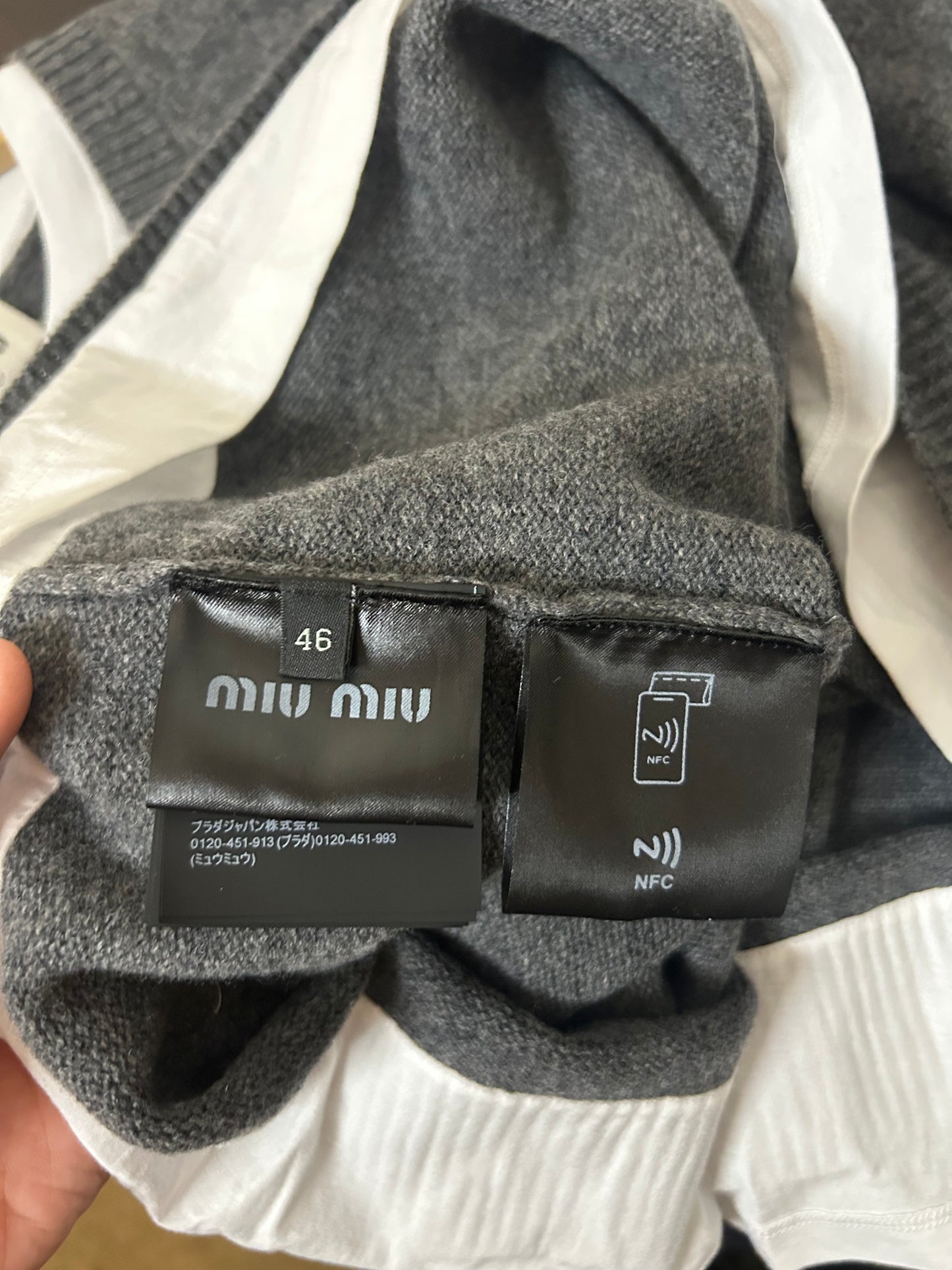 Miu Miu Cashmere V Neck Sweater
