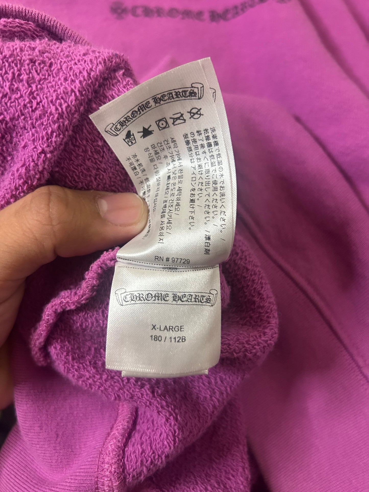 Chrome Hearts Matty Boy Purple Web Crewneck