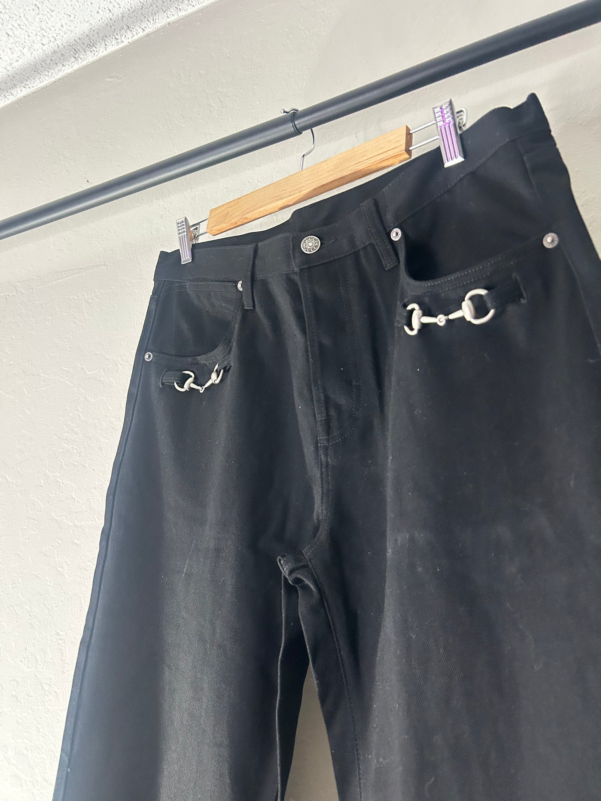 Gucci Demna Black Horsebit Jeans
