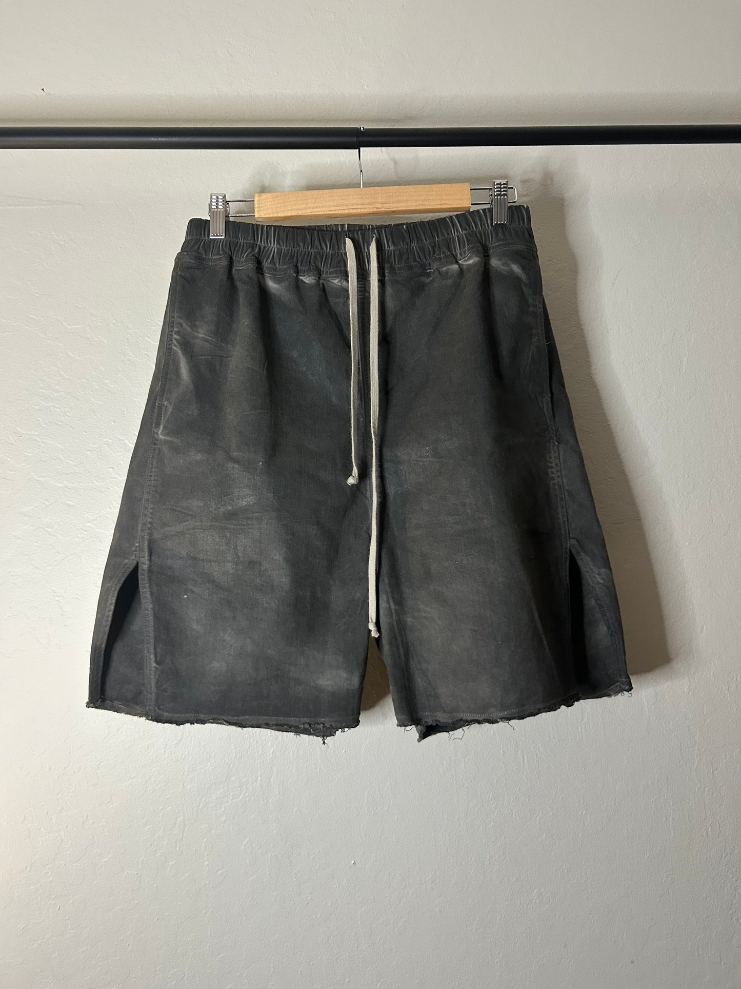 Rick Owens Waxed Lido Shorts