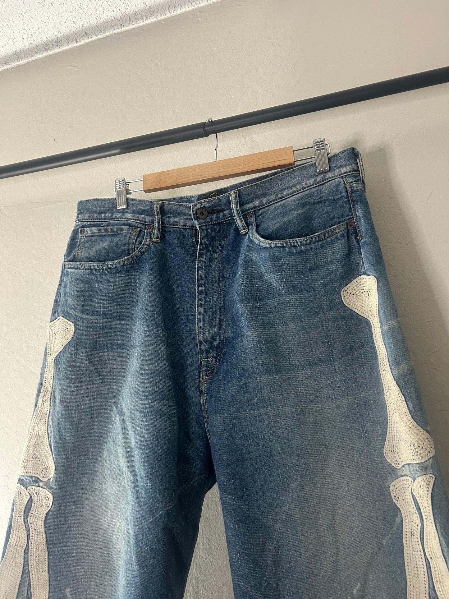 Kapital Blue Bone Shorts
