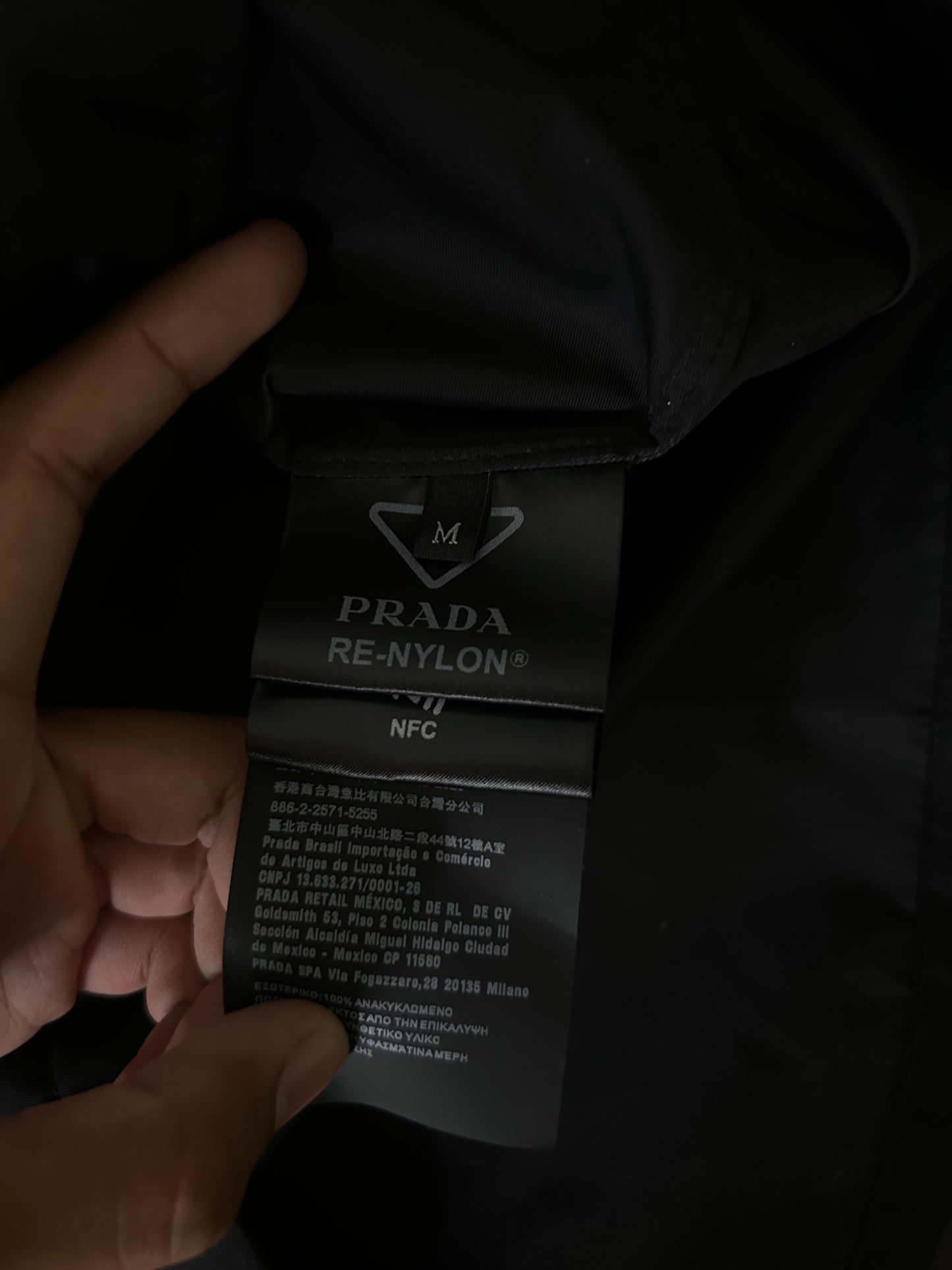 Prada Nylon Button Up Shirt