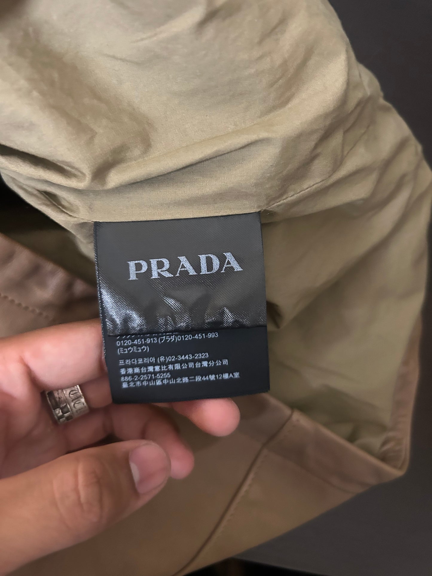 Prada Brown Nappa Leather Shirt