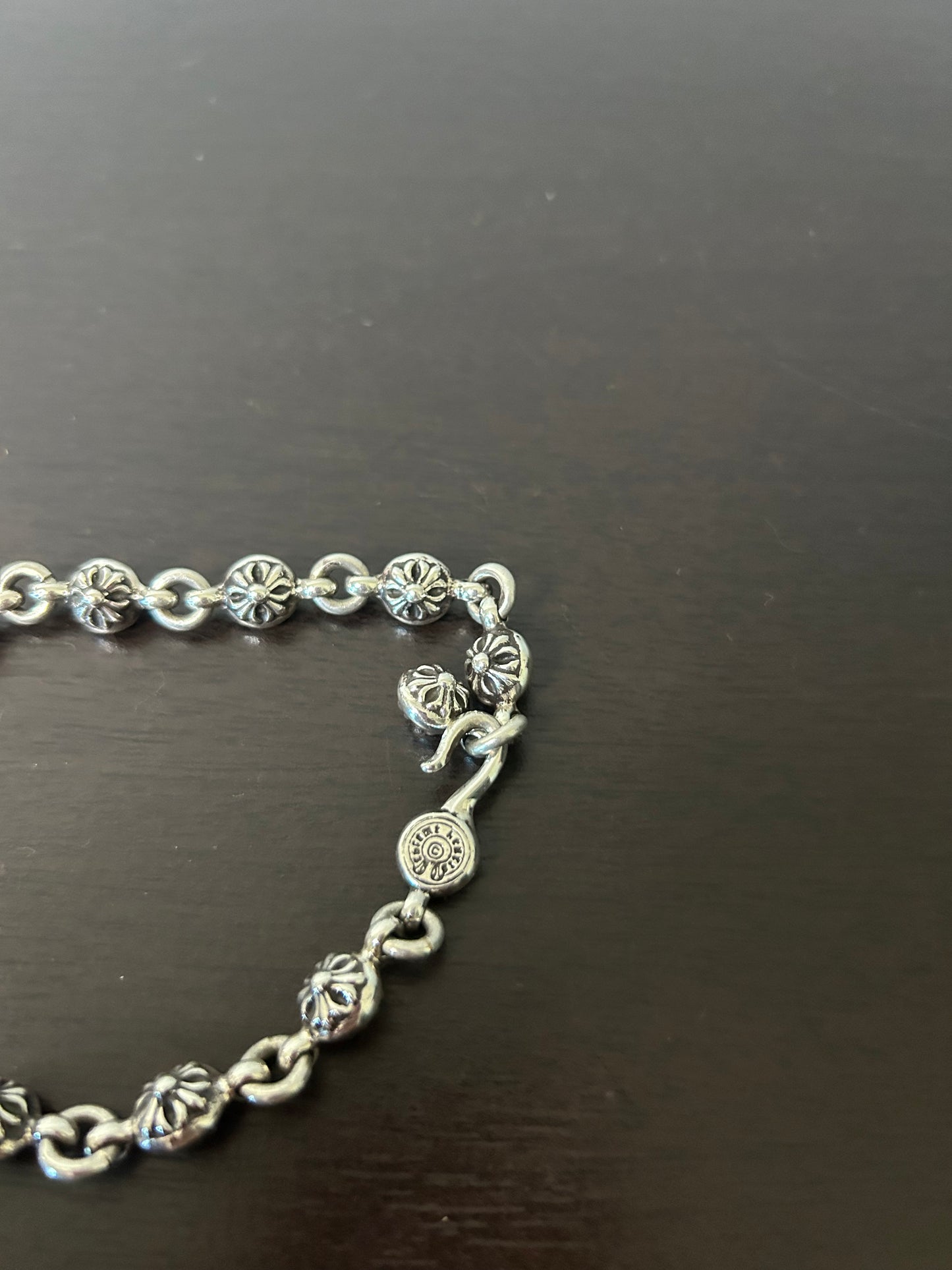 Chrome Hearts 8 Inch Cross Ball Bracelet