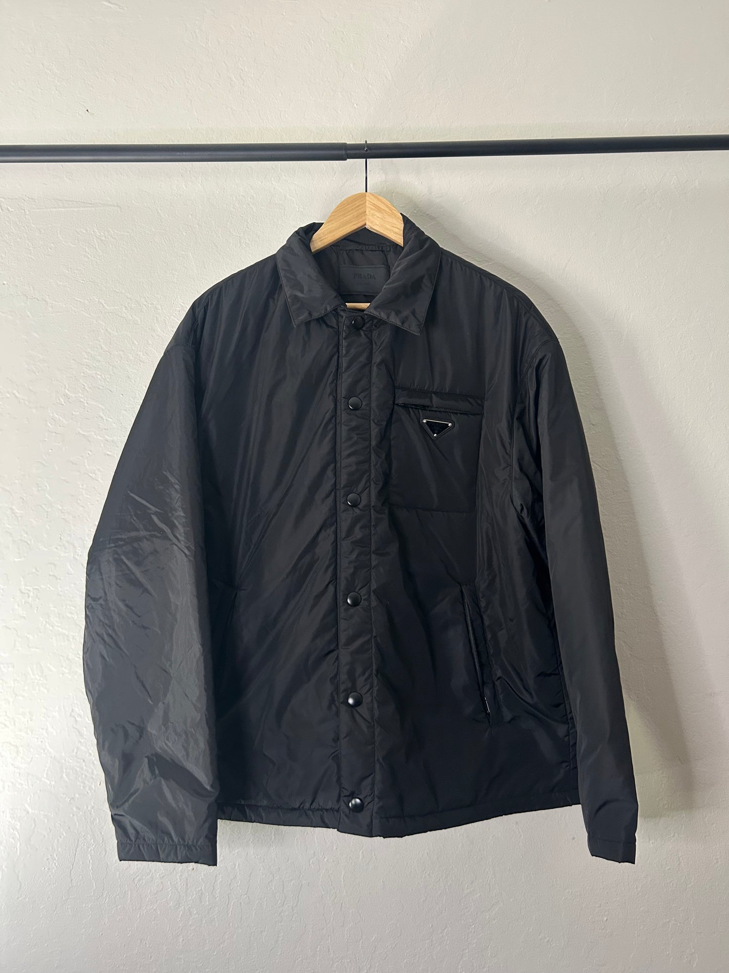 Prada Nylon Button Up Jacket