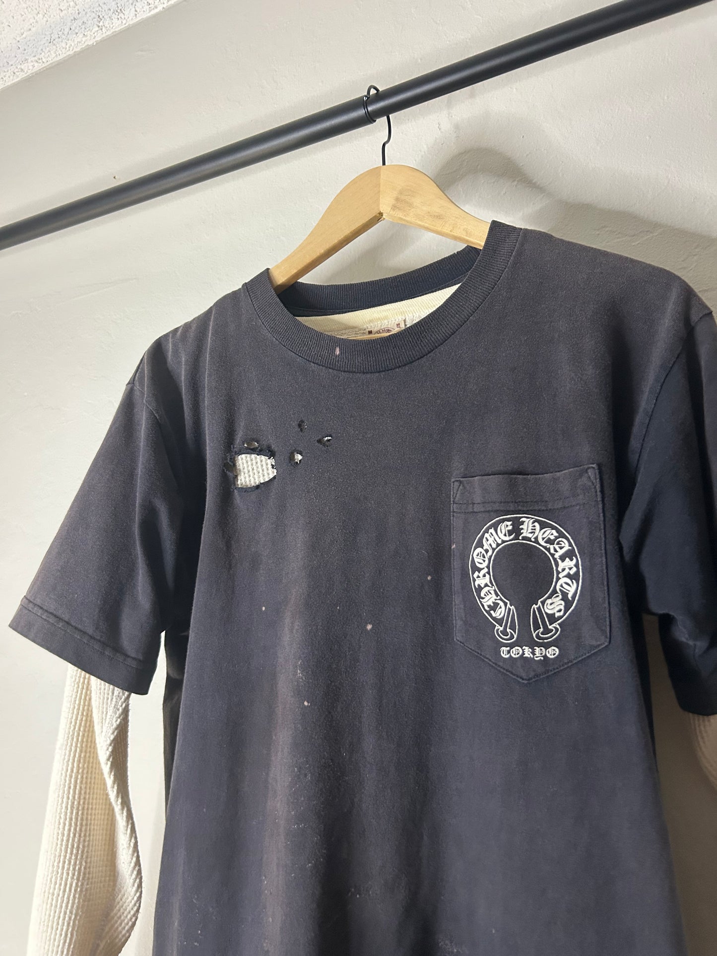 Chrome Hearts Vintage Thrashed Tokyo Pocket Tee