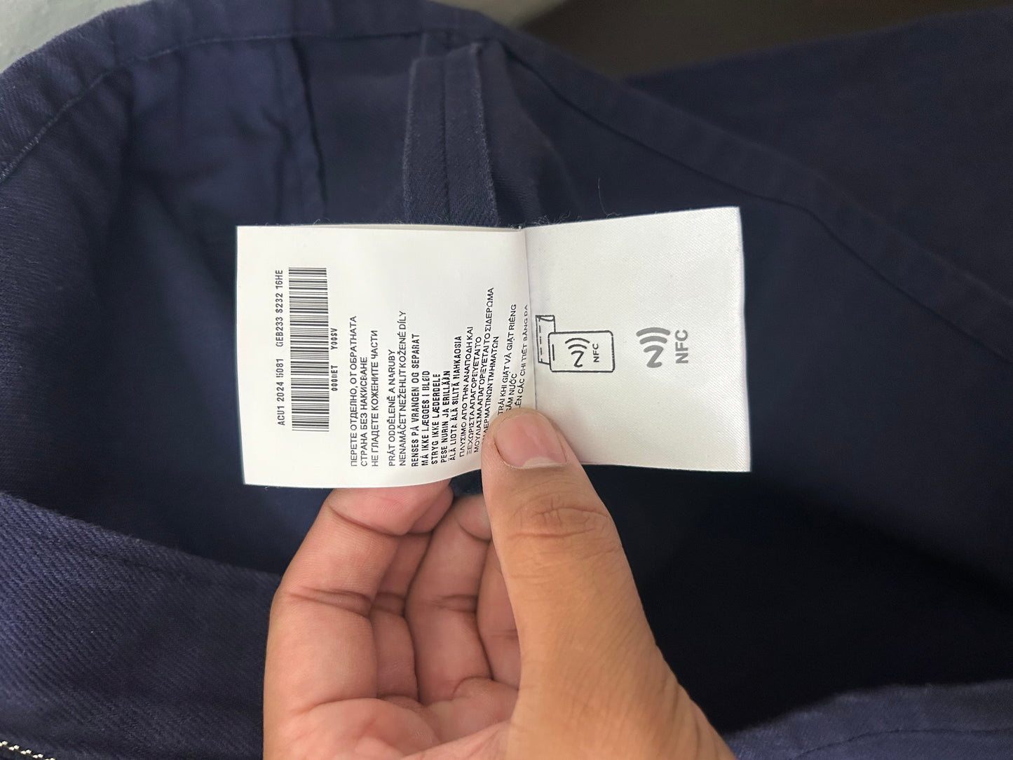 Prada Navy Blue Canvas Jacket