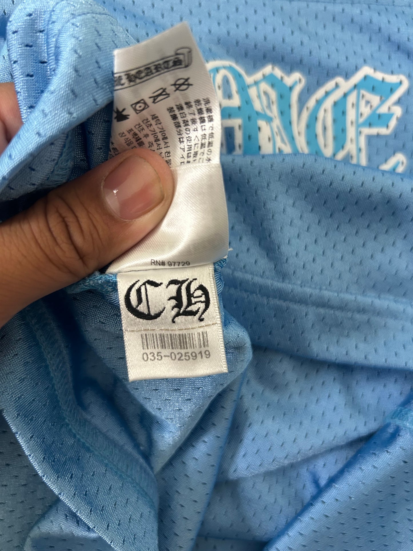 Chrome Hearts Blue Long sleeve Jersey