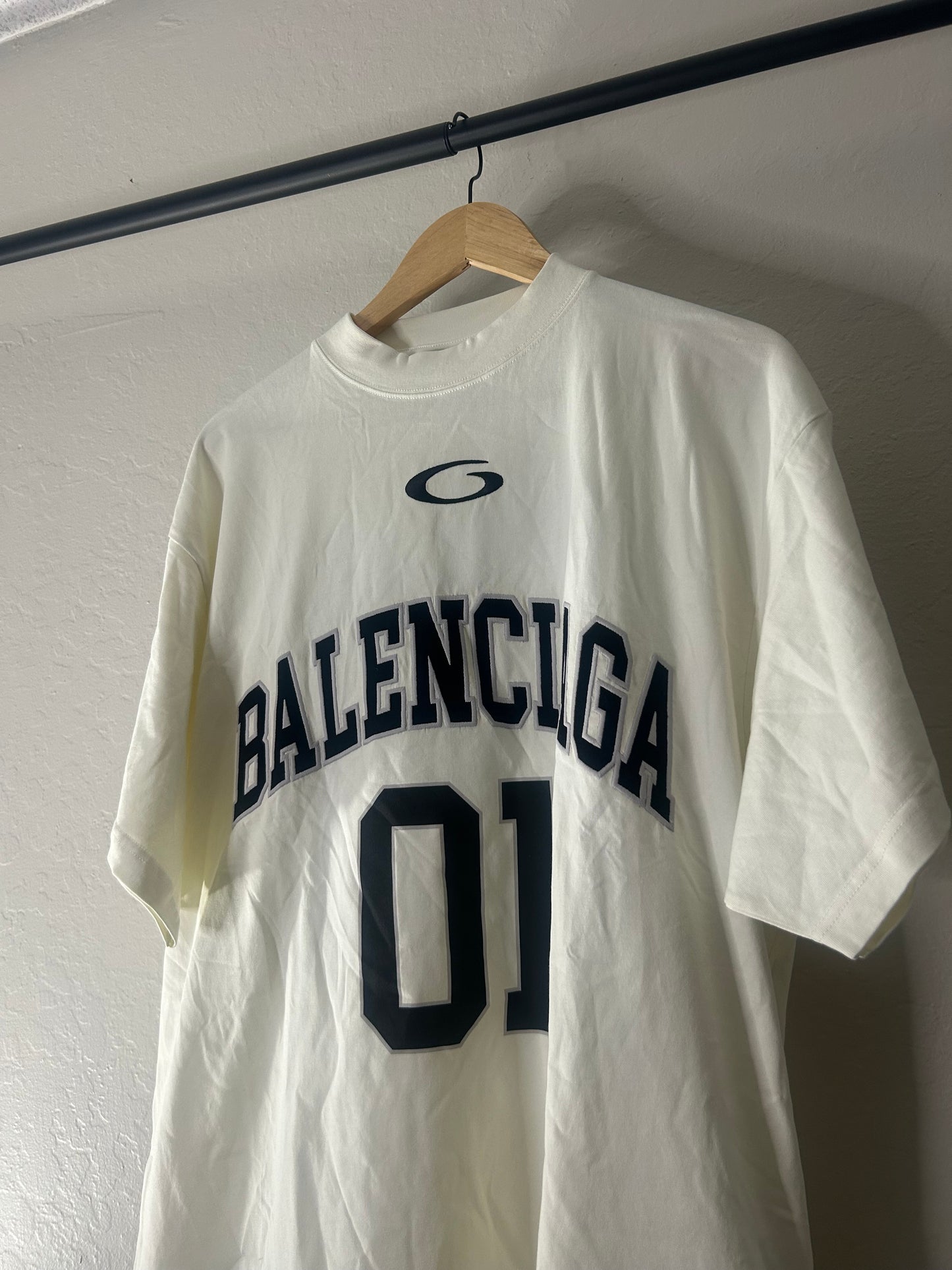 Balenciaga White Basketball Tee