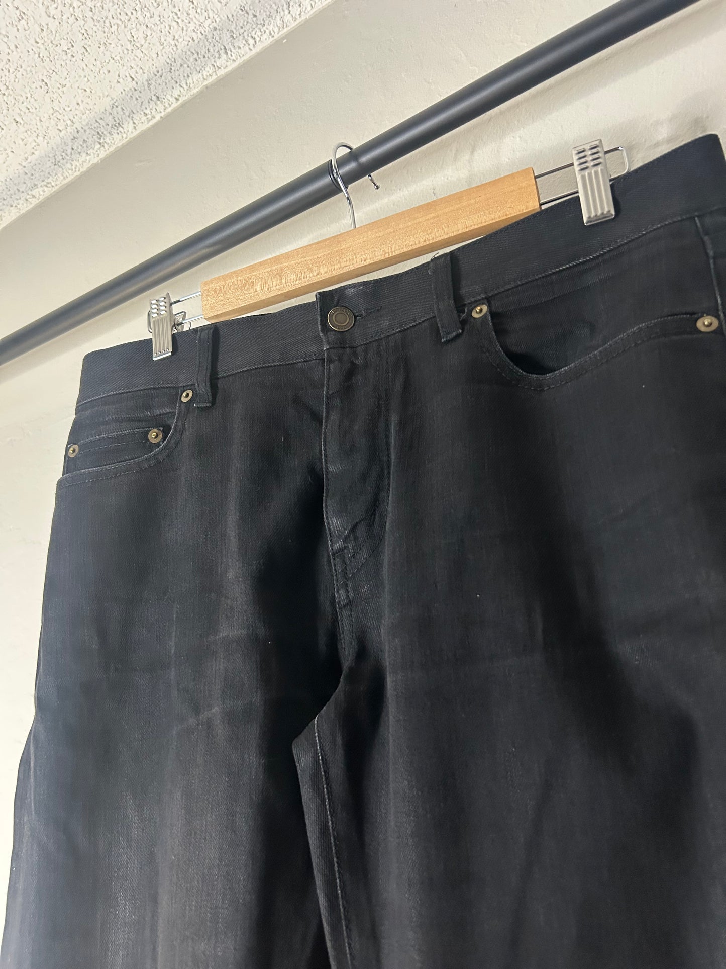 Saint Laurent D02 Black Wax Denim