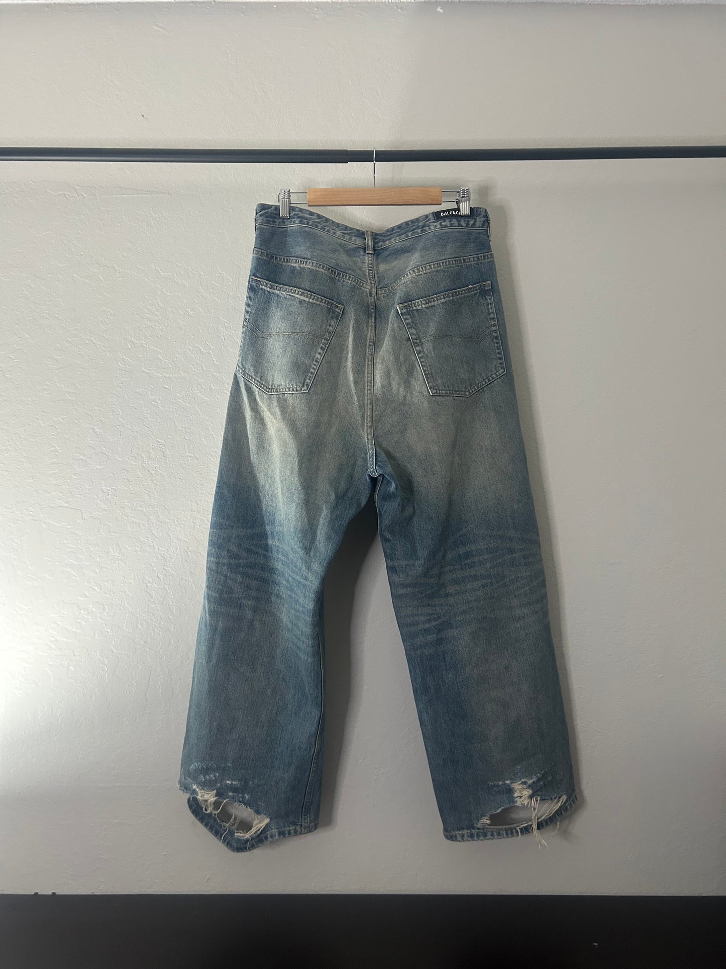 Balenciaga Baggy Drawstring Jeans