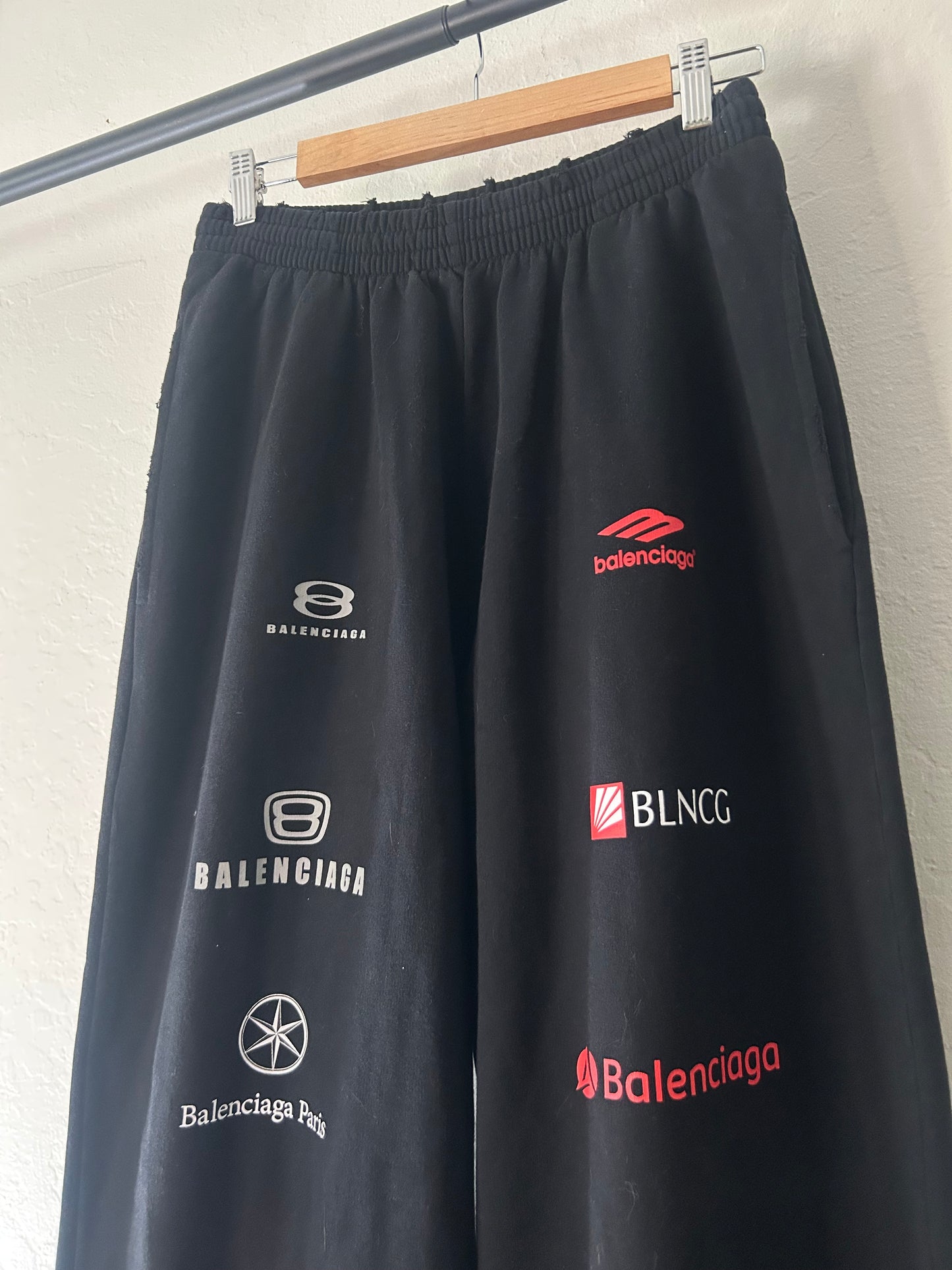 Balenciaga Black Racer Sweatpants