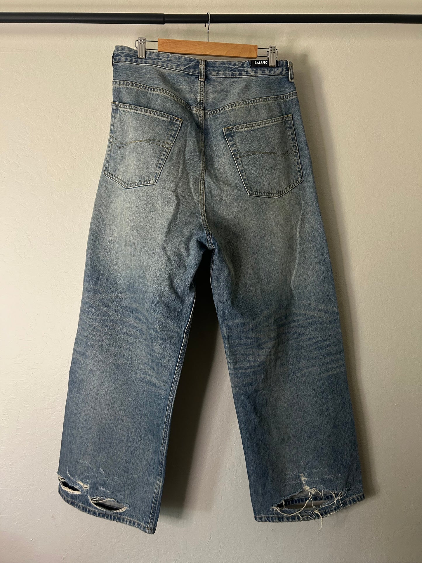 Balenciaga Baggy Drawstring Jeans