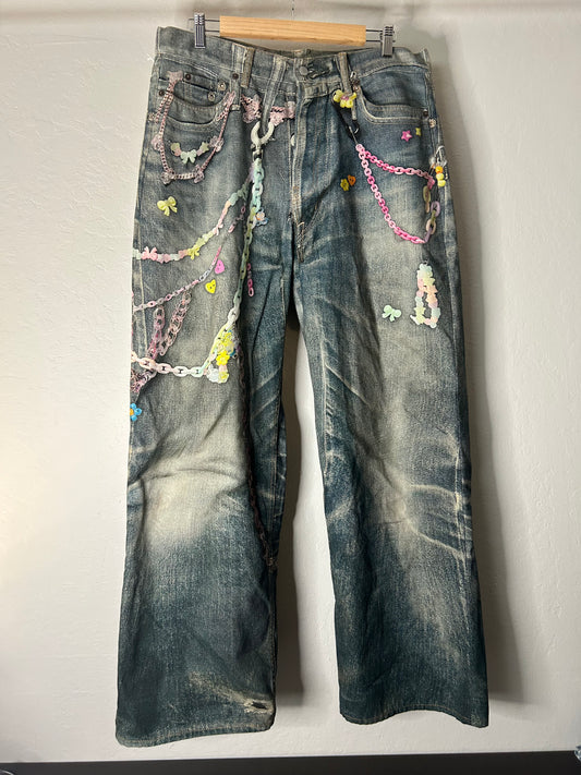 Acne Studios 1981M Baggy Chain Denim