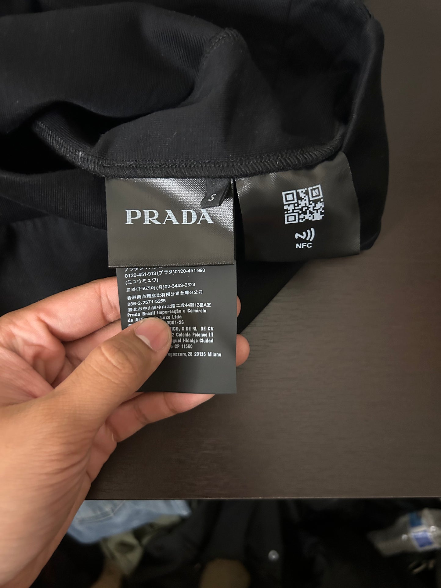 Prada Triangle Logo Crewneck