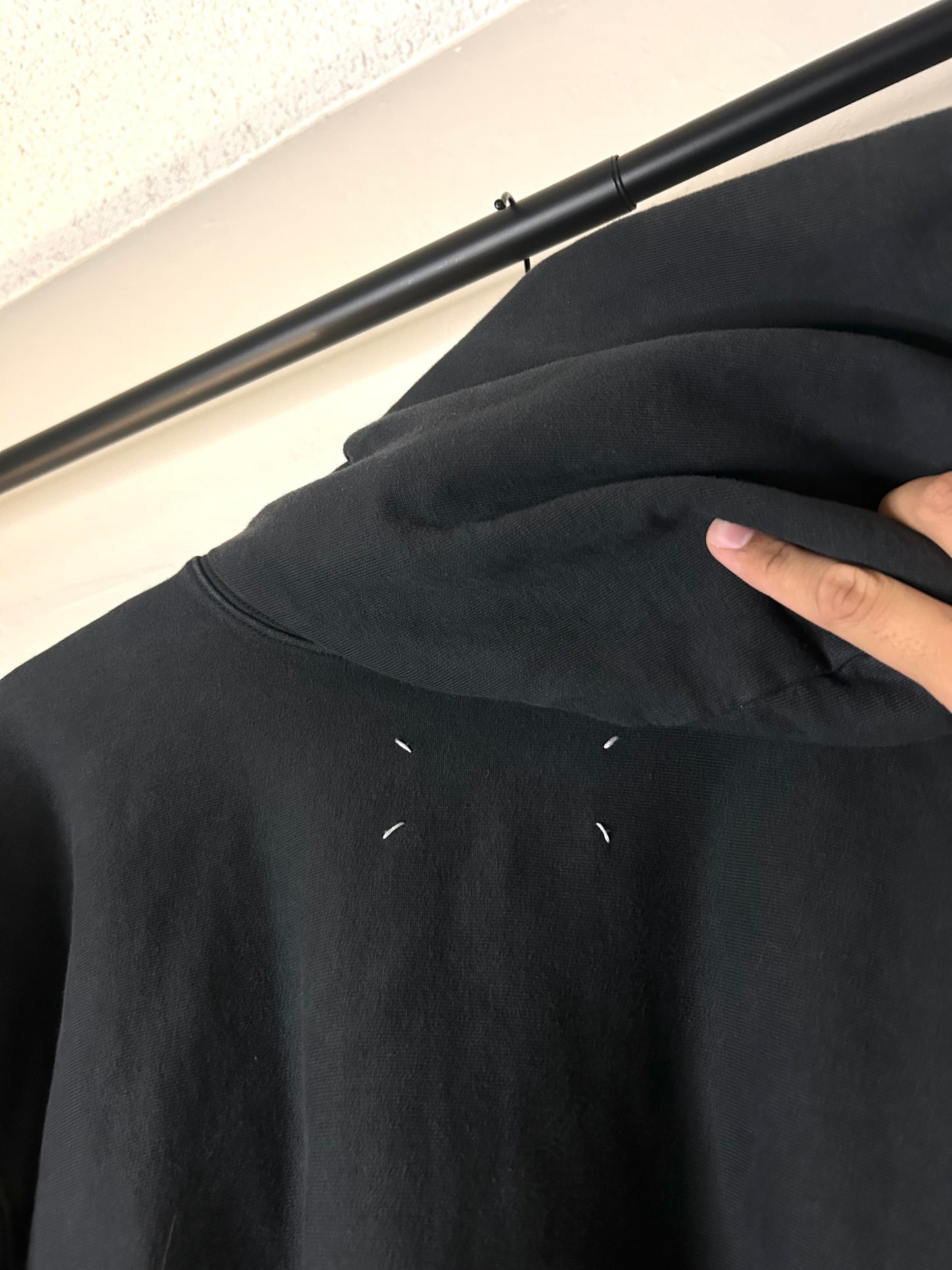 Maison Margiela Cropped Embrodidery Hoodie