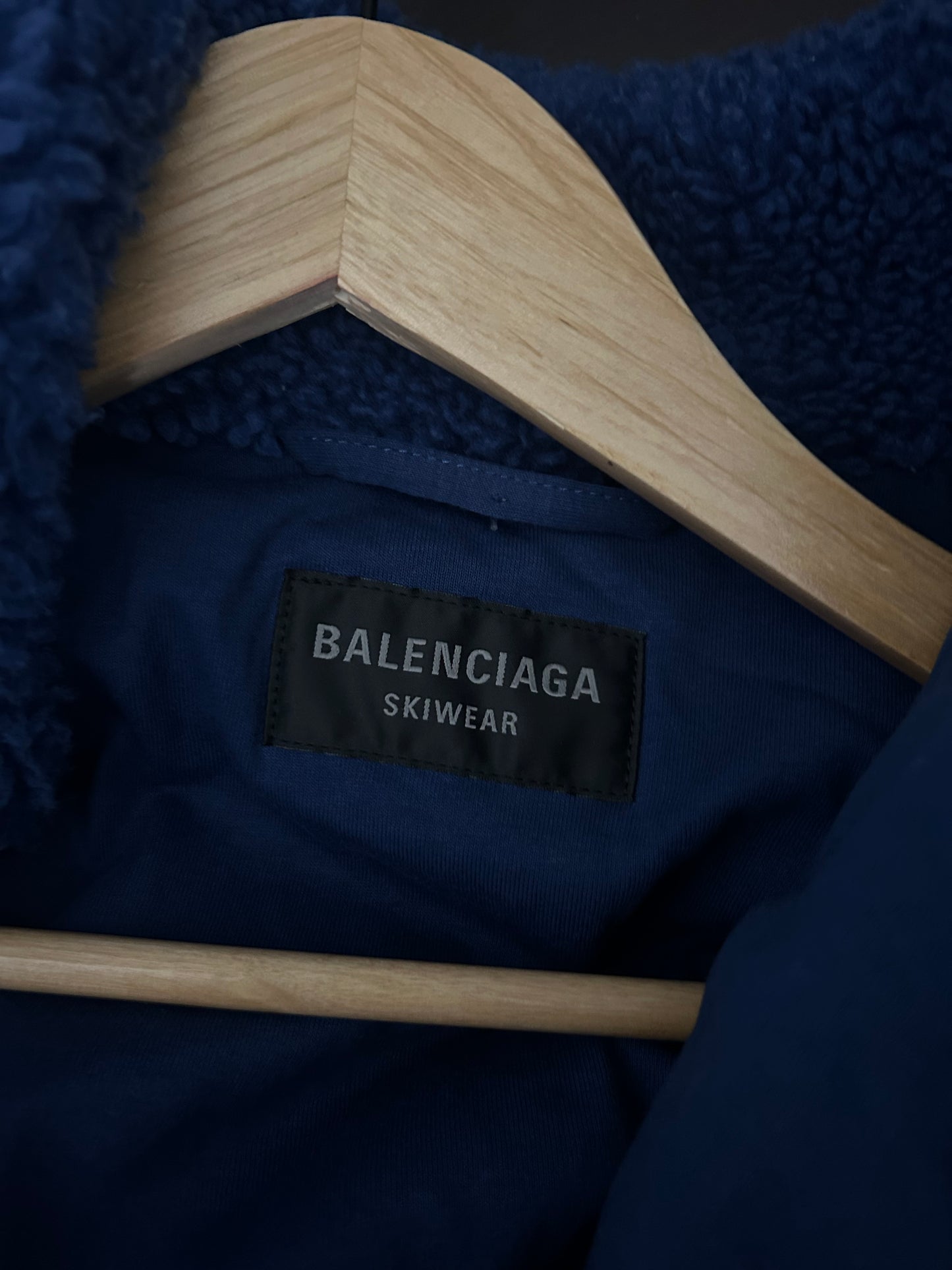 Balenciaga 3B Blue Fleece Jacket