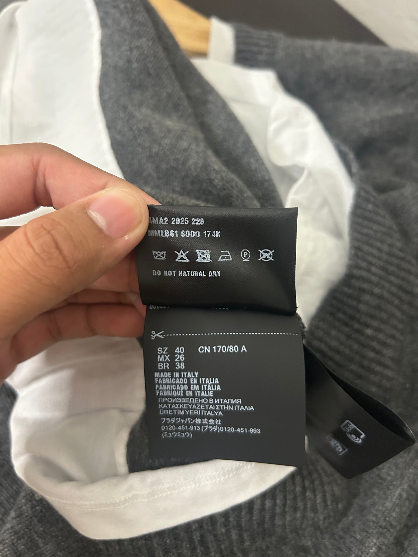 Miu Miu Double Layer Wool Sweater