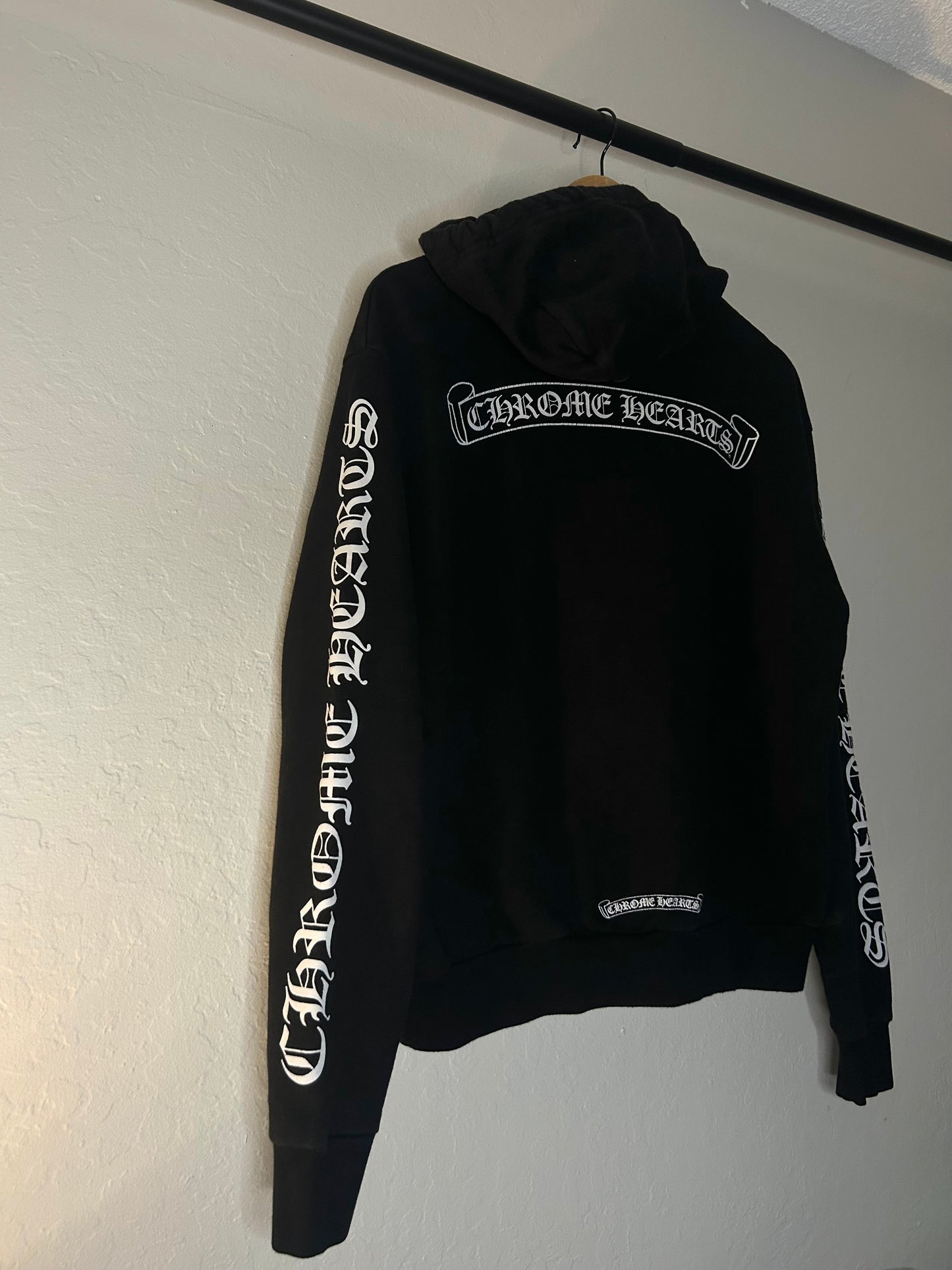 Chrome Hearts Scroll Logo Hoodie