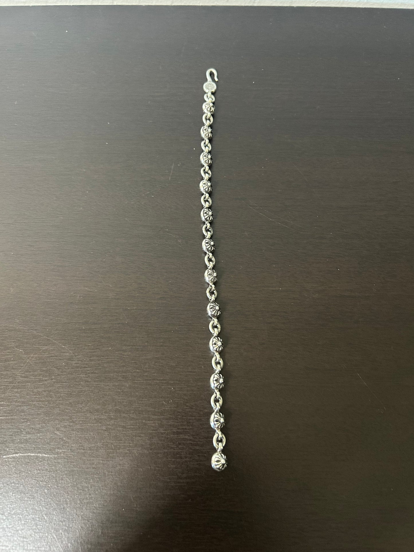 Chrome Hearts 8 Inch Cross Ball Bracelet