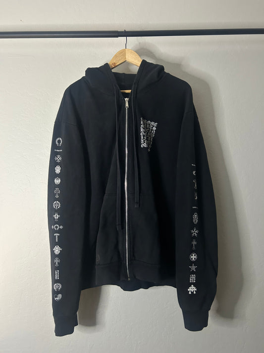 Chrome Hearts Multi Log Zip Up Hoodie