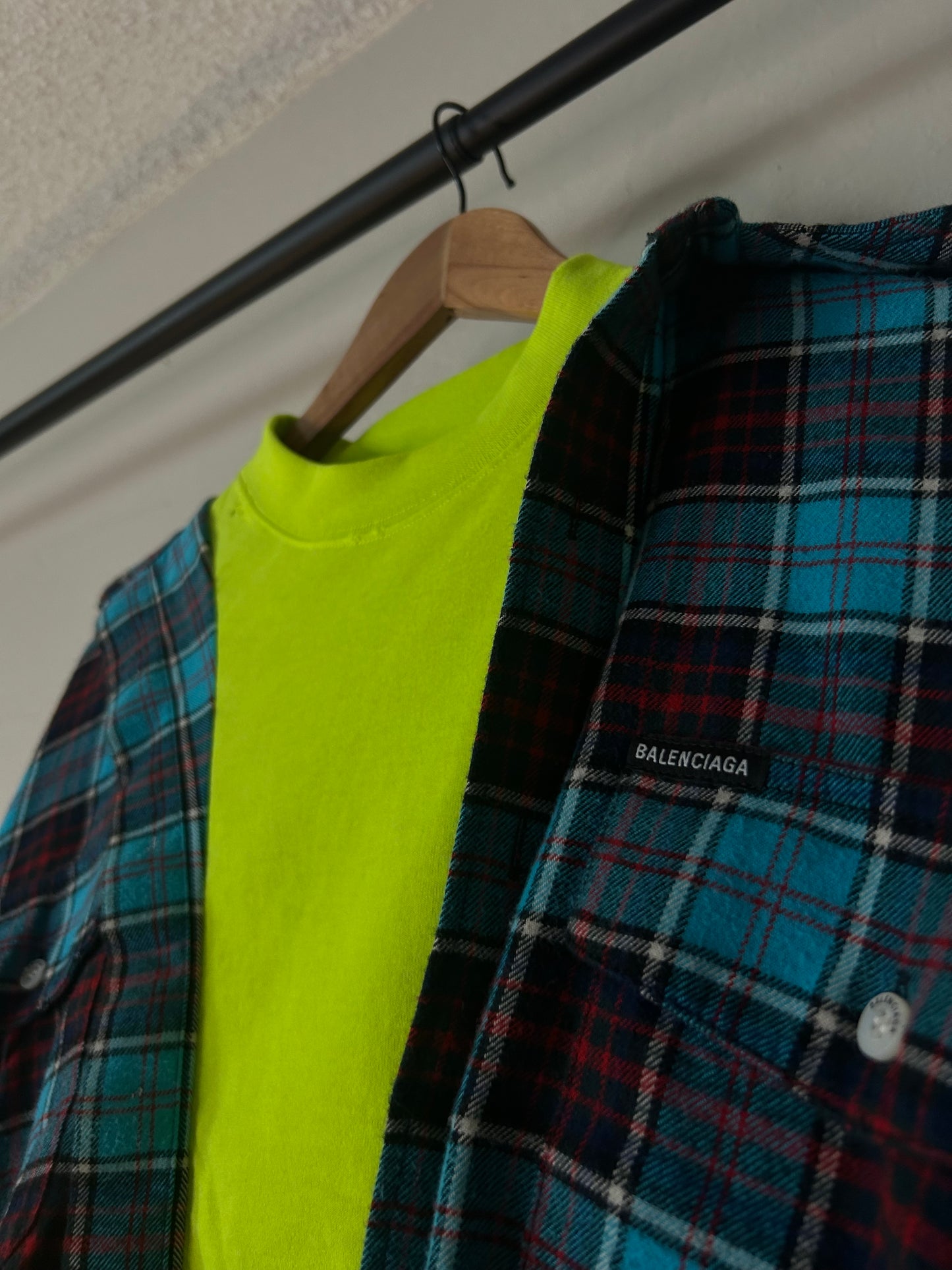 Balenciaga Trompe Loeil Neom Flannel