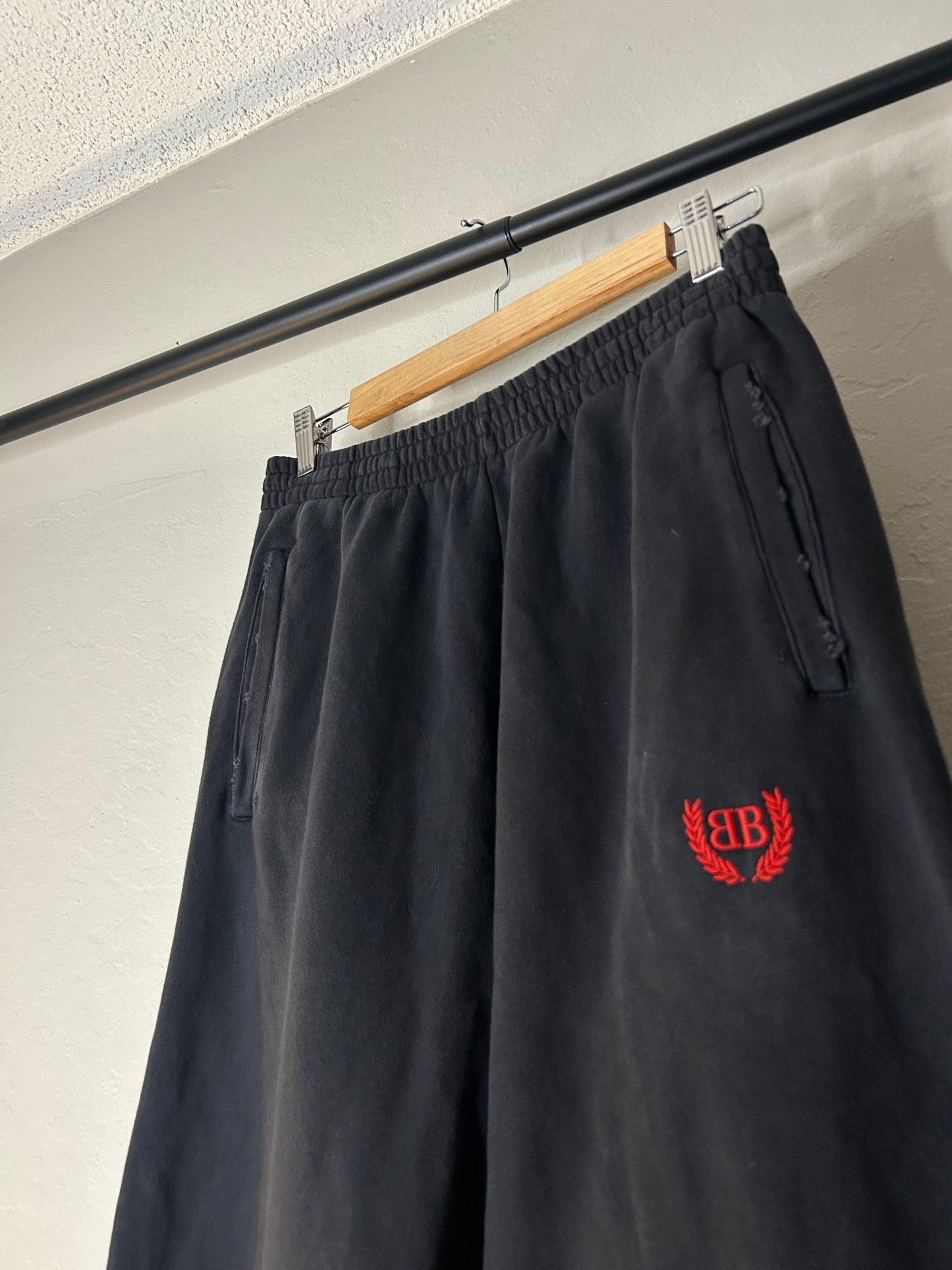 Balenciaga BB Distressed Sweatpants