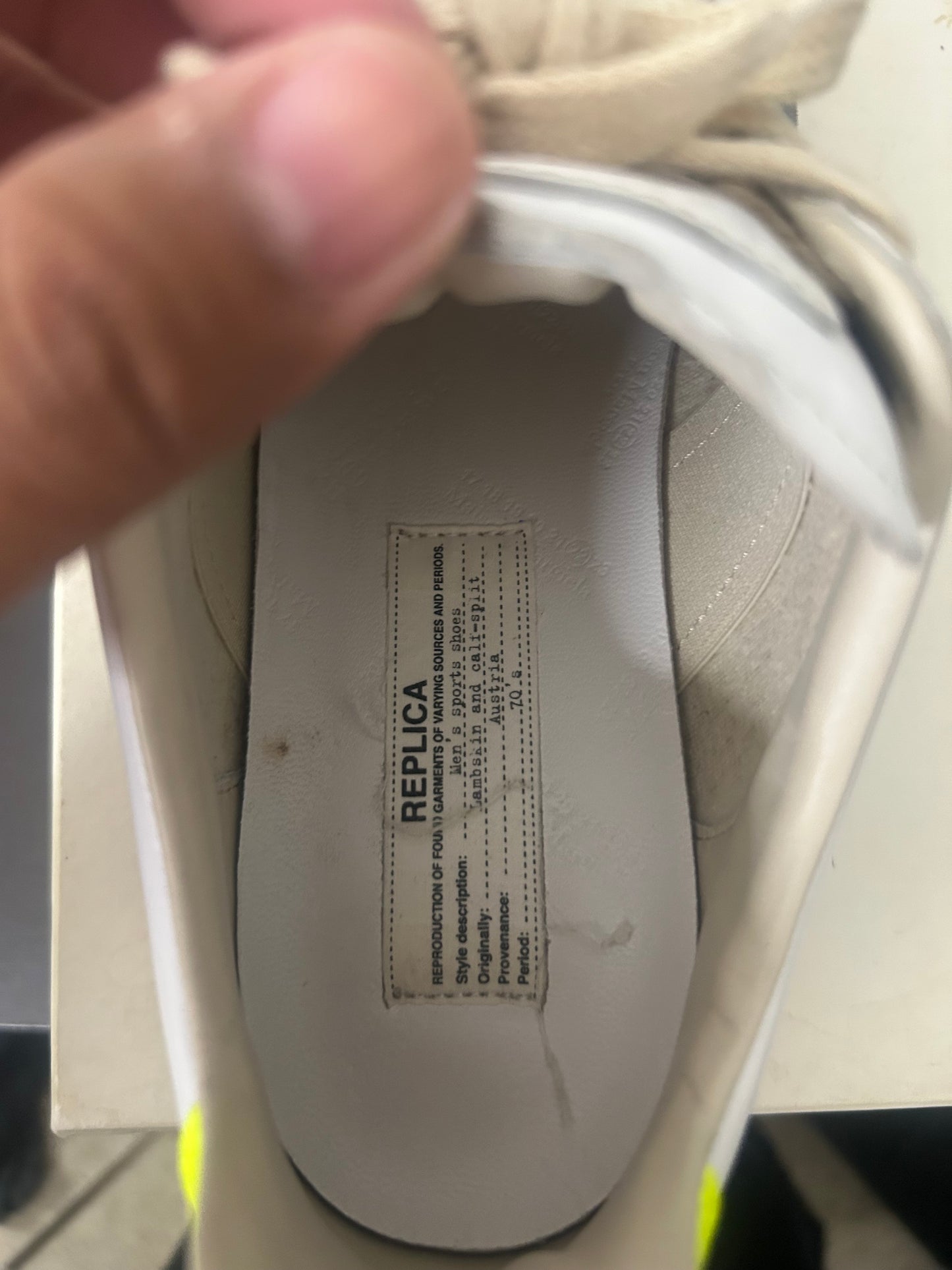 Maison Margiela White and Neon Gats