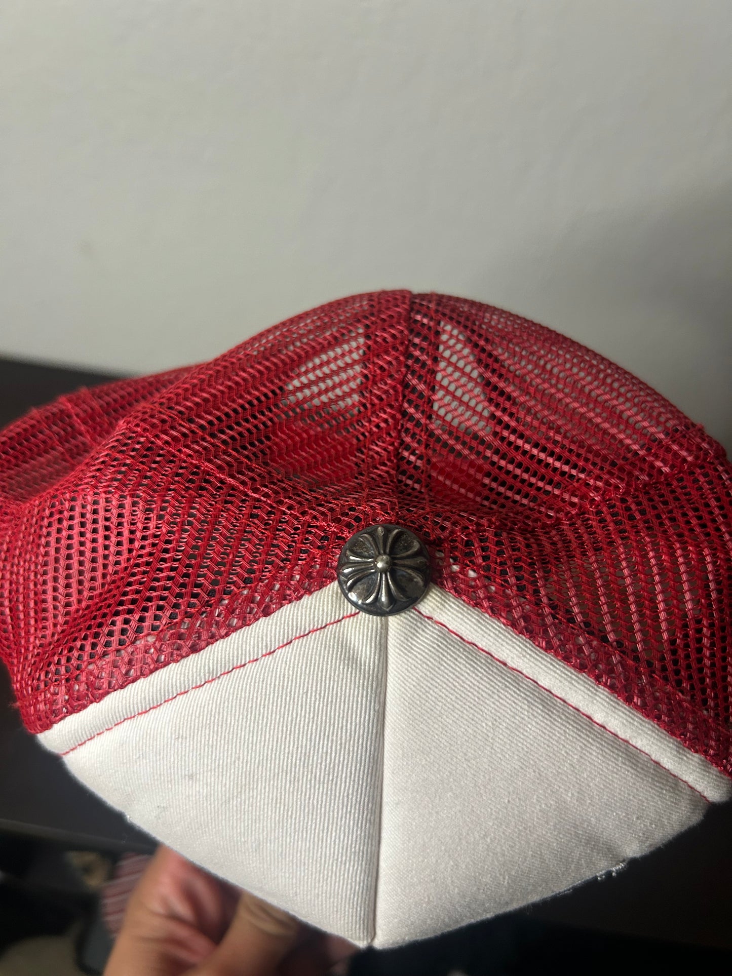Chrome Hearts Red Trucker Hat