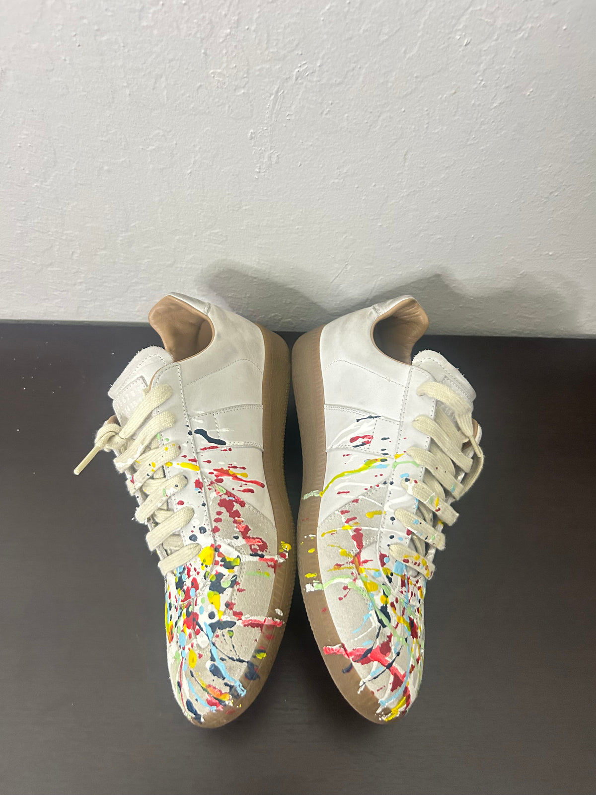 Maison Margiela White Paint Splatter Gats