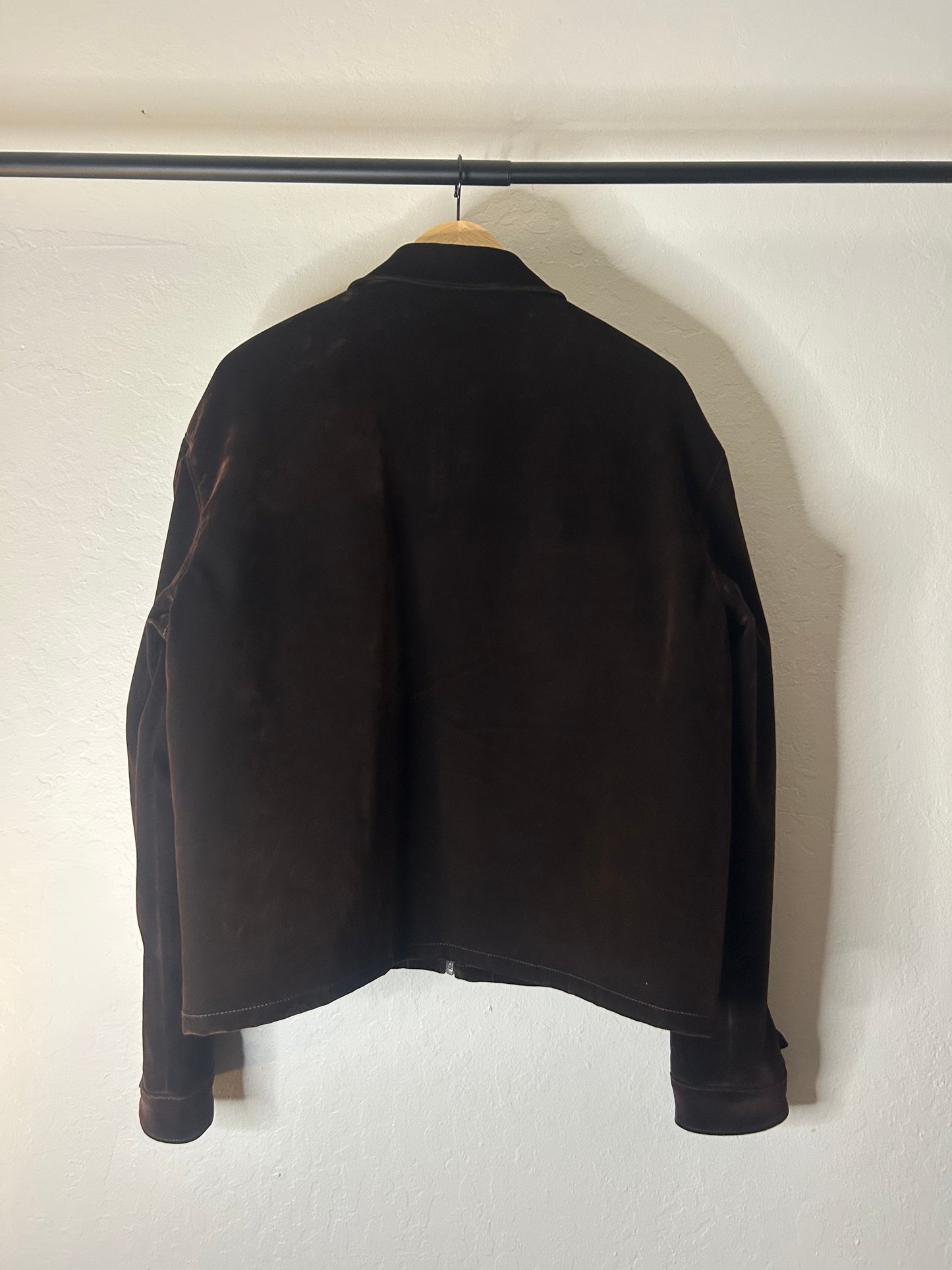Prada Brown Velvet Work Jacket