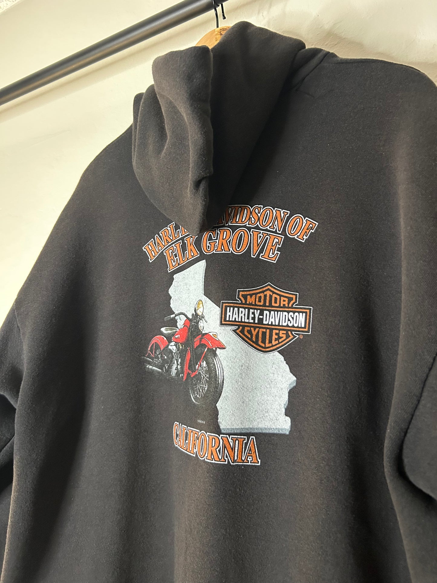Vintage Harley Flame Zip Up