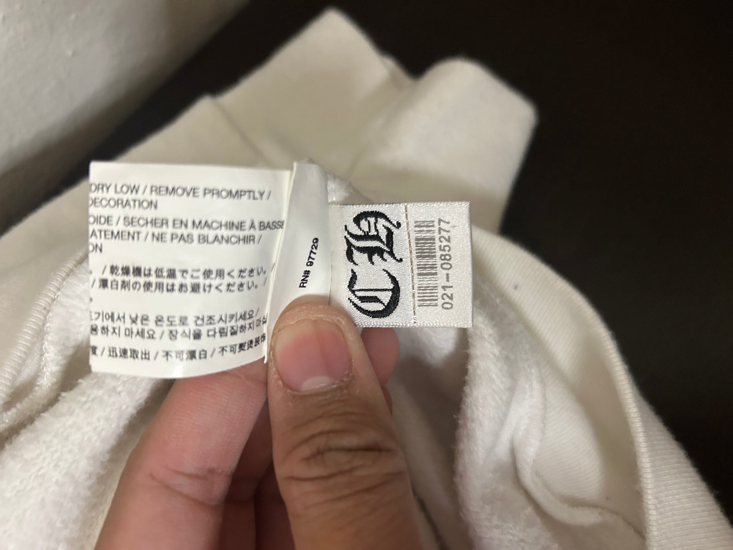 Chrome Hearts White Floral Horseshoe Hoodie