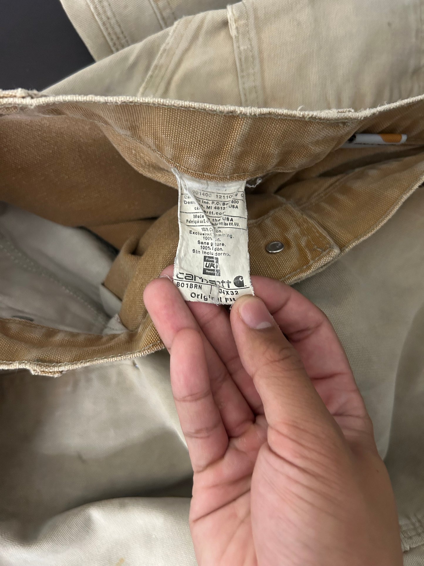 Vintage Tan Carhartt Double Knees