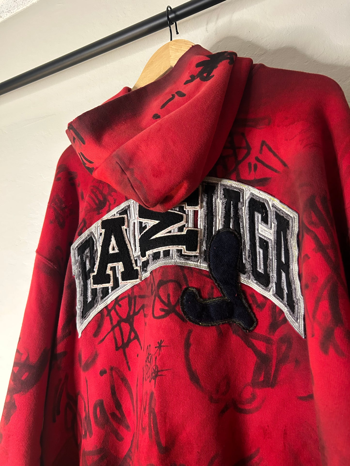 Balenciaga Red Skater Hoodie