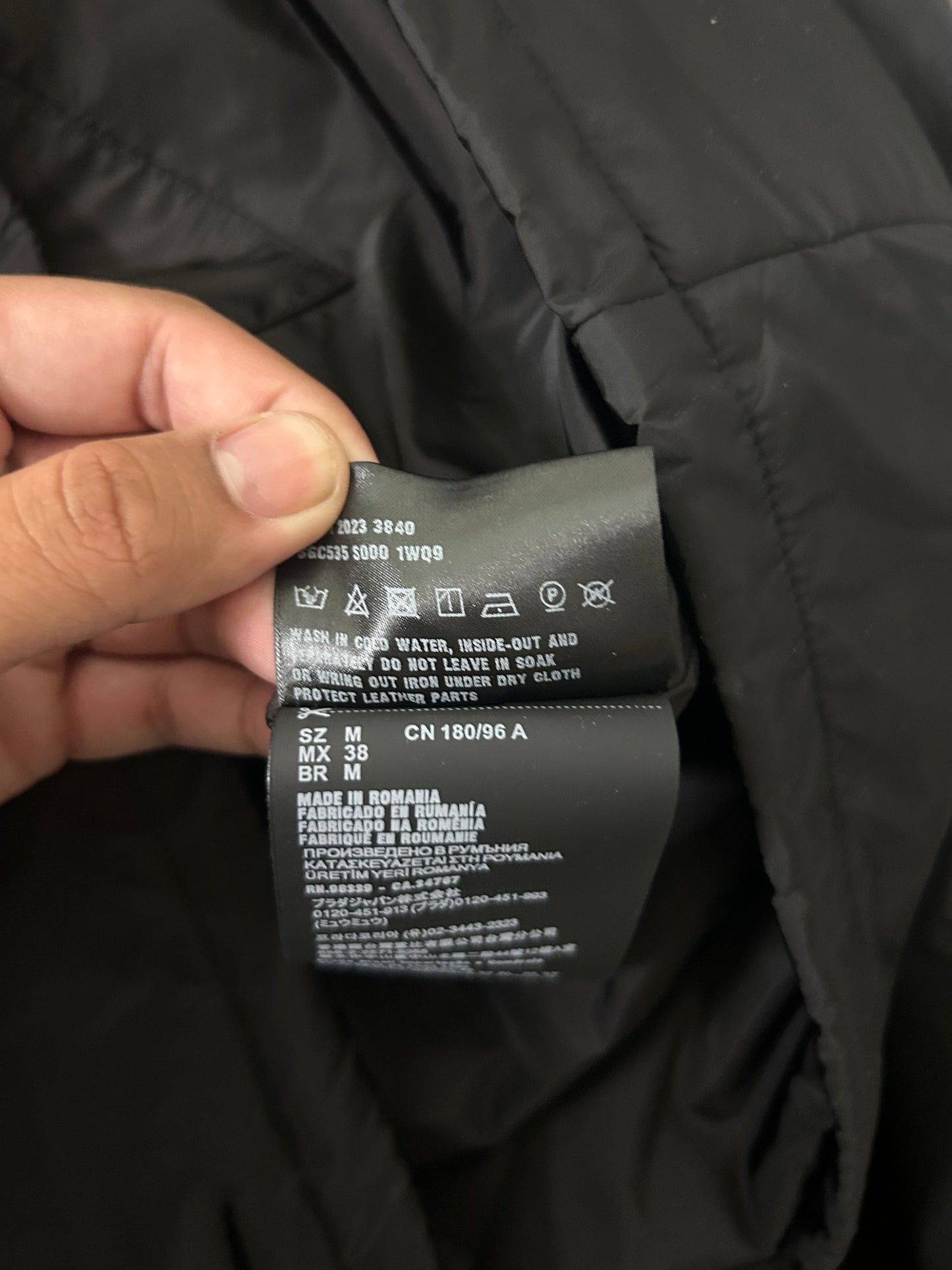 Prada Nylon Button Up Jacket
