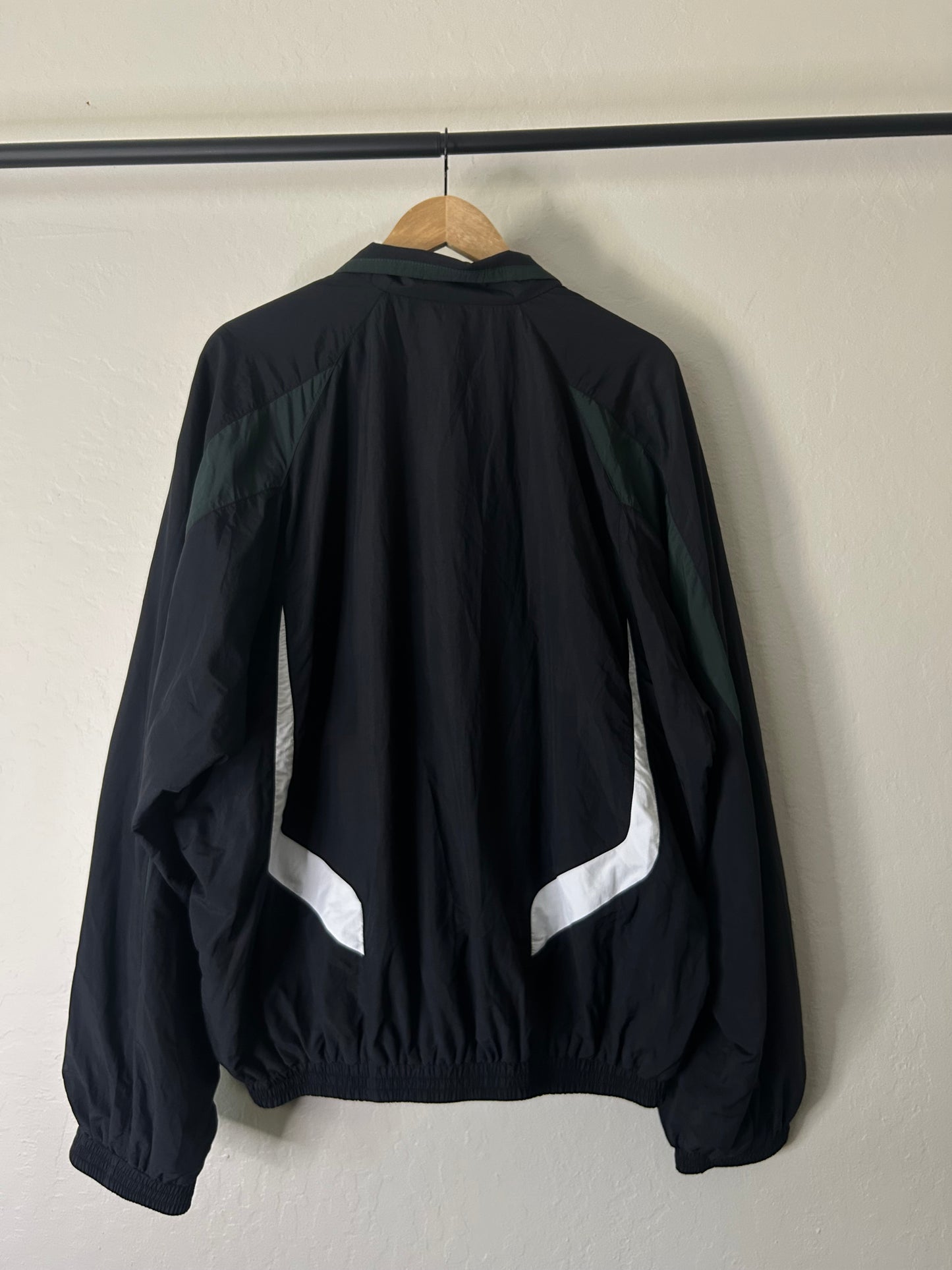 Balenciaga Black and Green 3B Track Jacket