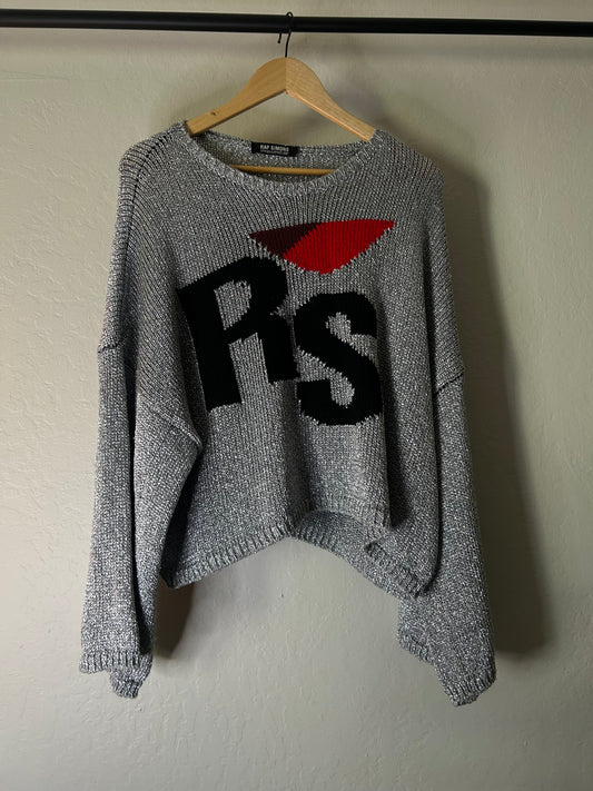 RAF Simon’s Metallic Knit Sweater