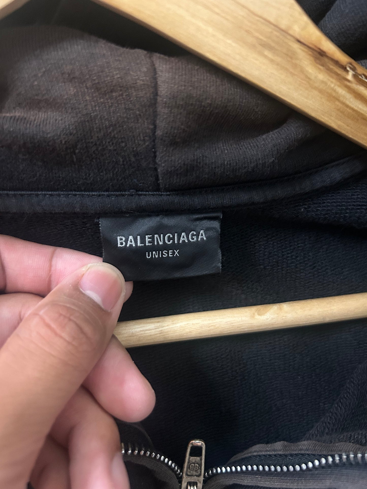 Balenciaga Erewhon Black Zip up Hoodie
