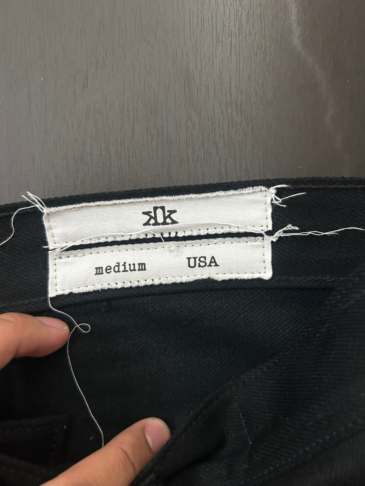 K2 Studios Black Selvedge Cut Denim