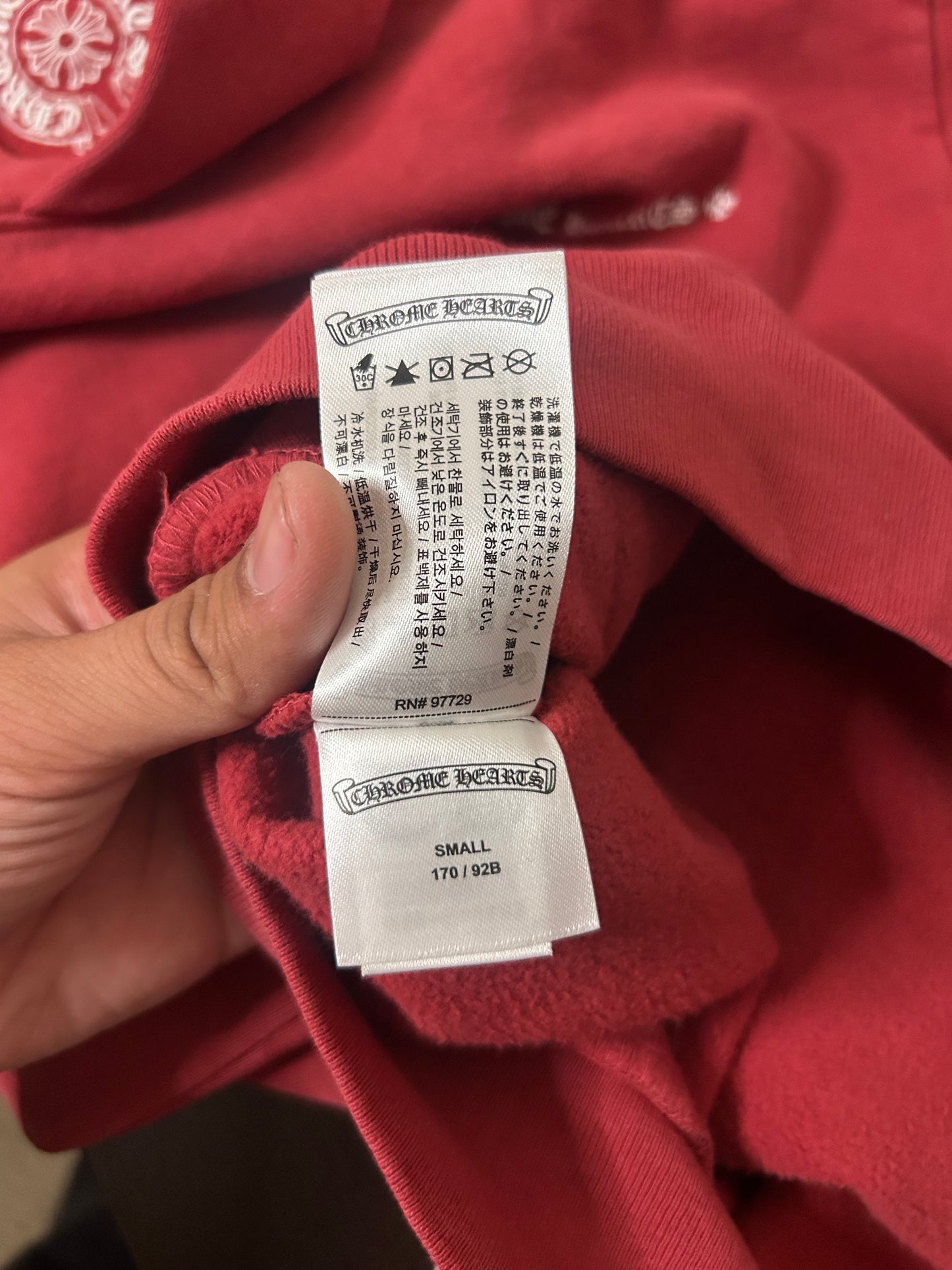 Chrome Hearts Drake CLB Red Hoodie