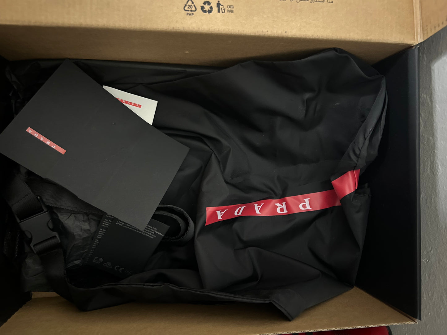 Prada Black and Red Cups