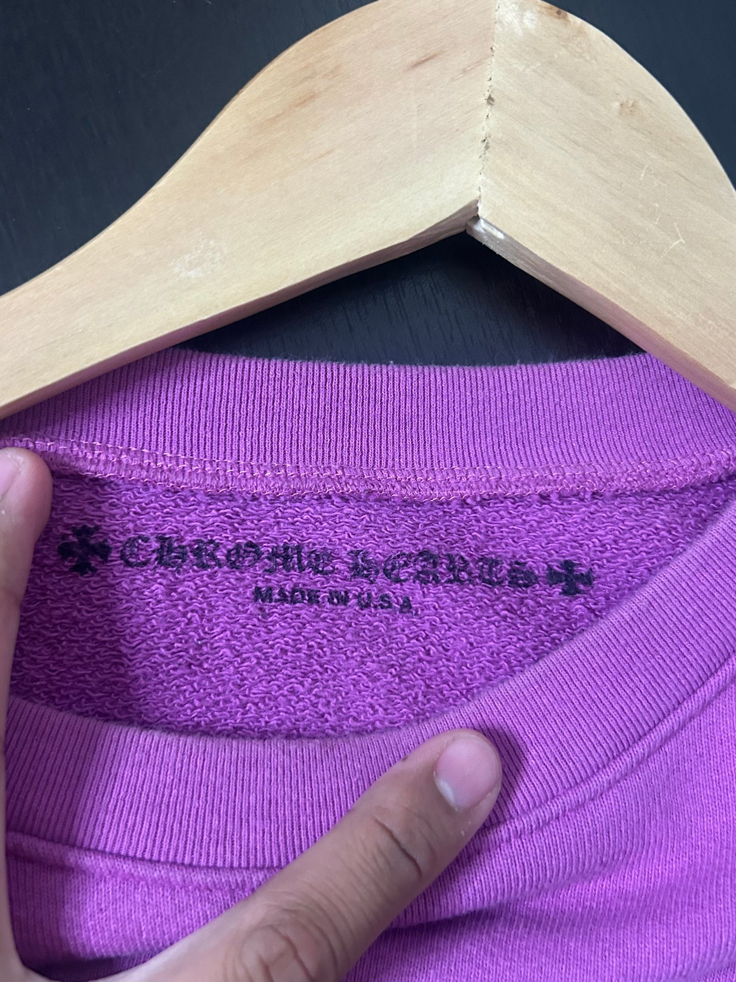 Chrome Hearts Matty Boy Purple Web Crewneck