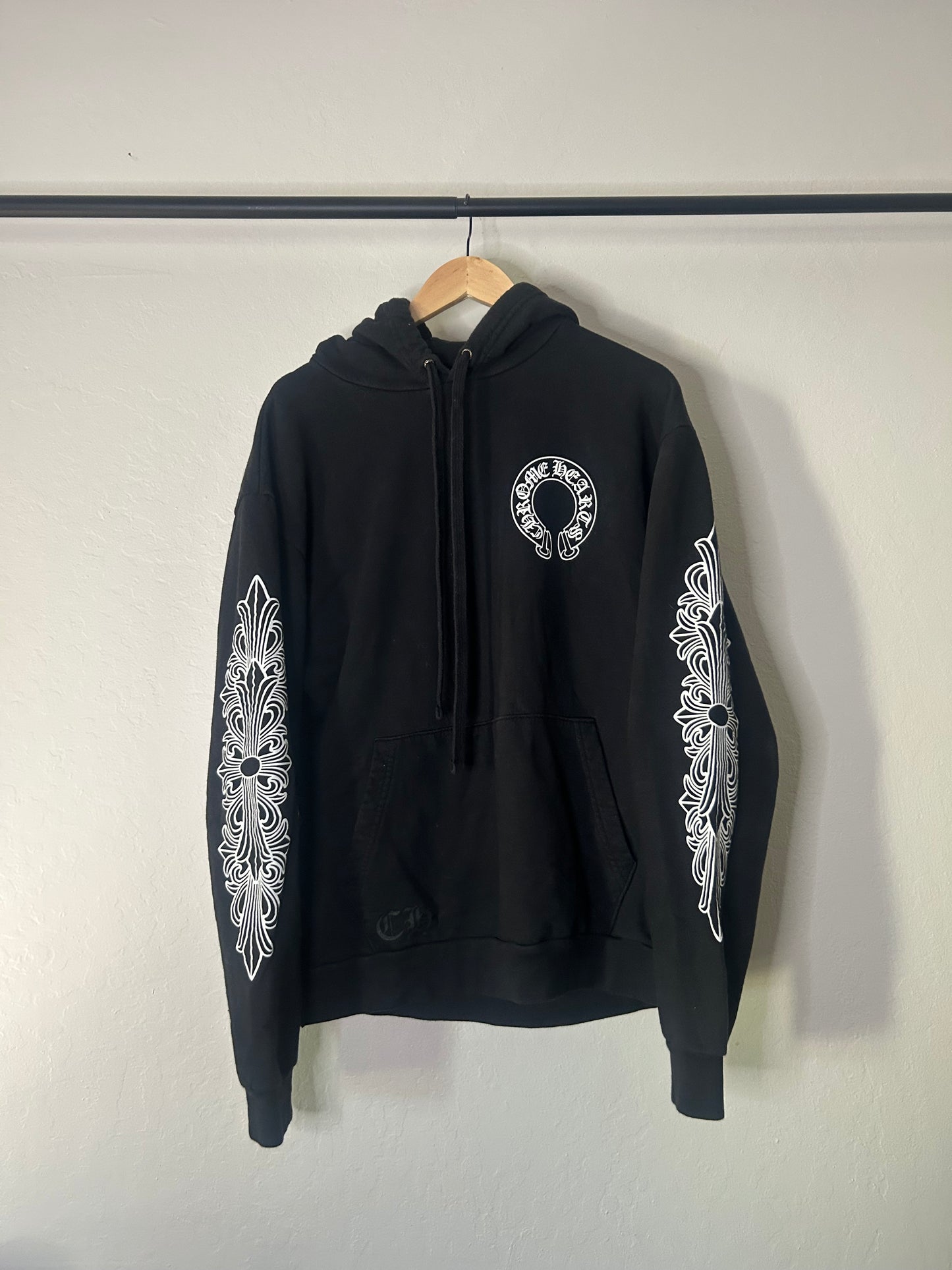 Chrome Hearts Black Floral Hoodie