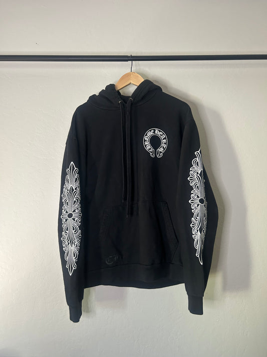 Chrome Hearts Black Floral Hoodie